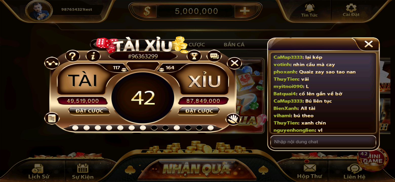Ảnh chụp màn hình sự kiện đặc biệt đang diễn ra trong game rik88